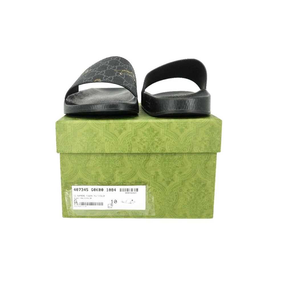 Gucci Men's GG Supreme Tiger Pint Slides - Picture 7 of 10